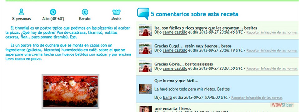 Módulos de COMENTARIOS en cualquier parte de su sitio